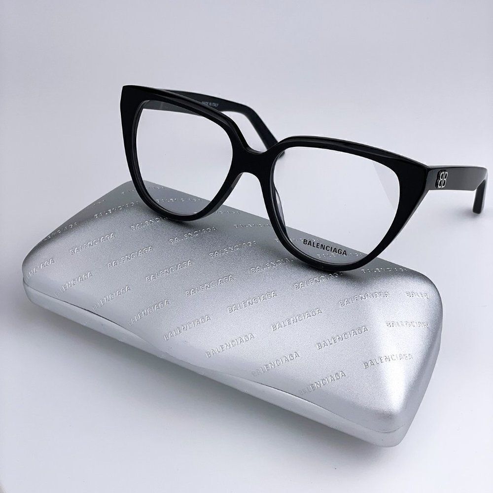 SALE! NEW Balenciaga Everyday BB0129O 001  Black Butterfly Women Eyeglasses
